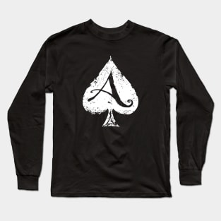 Ace of Spades-Gambling-Death Card Long Sleeve T-Shirt